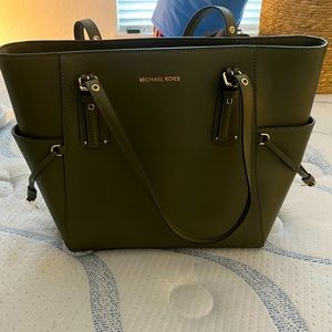 Army Green Michael Kors Laptop bag